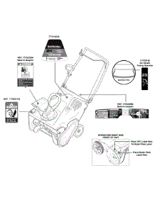 Label Map 31As2s1e700 parts for Yard Machines Snow Thrower 31AS2S1E700 / 2011 from AppliancePartsPros.com