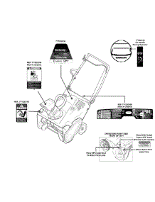 Label Map 31As2s1e700 parts for Yard Machines Snow Thrower 31AS2S1E700 / 2013 from AppliancePartsPros.com