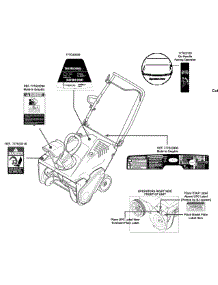 Label Map 31As2s1e700 parts for Yard Machines Snow Thrower 31AS2S1E700 / 2014 from AppliancePartsPros.com