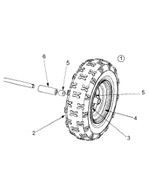 Wheel Assembly parts for Yard Machines Snow Thrower 31AS611E352 / 2004 from AppliancePartsPros.com
