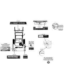 Label Map 31As63ee700 parts for Yard Machines Snow Thrower 31AS63EE700 / 2012 from AppliancePartsPros.com