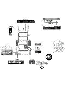 Label Map 31As63ef700 parts for Yard Machines Snow Thrower 31AS63EF700 / 2010 from AppliancePartsPros.com