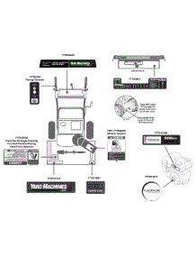 Label Map 31As63ef700 parts for Yard Machines Snow Thrower 31AS63EF700 / 2015 from AppliancePartsPros.com