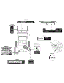 Label Map 31As63ef729 parts for Yard Machines Snow Thrower 31AS63EF729 / 2011 from AppliancePartsPros.com