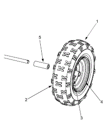 Wheel Assembly parts for Yard Machines Snow Thrower 31AS644E000 / 2003 from AppliancePartsPros.com