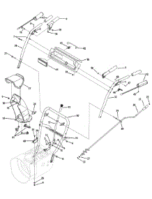 C&D-Style Handle, Frame & Discharge Chute parts for Yard Machines Snow Thrower 31AS6BCE752 / 2007 from AppliancePartsPros.com