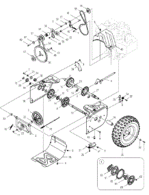 Drive 6Lc parts for Yard Machines Snow Thrower 31AS6LCE700 / 2005 from AppliancePartsPros.com