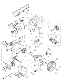 Drive Assembly parts for Yard Machines Snow Thrower 31AS6LEG700 / 2006 from AppliancePartsPros.com