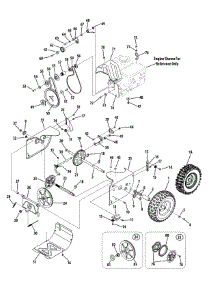Drive System parts for Yard Machines Snow Thrower 31AS6WEG700 / 2008 from AppliancePartsPros.com