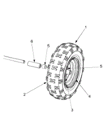 Wheel Assembly parts for Yard Machines Snow Thrower 31BS644E129 / 2004 from AppliancePartsPros.com