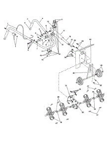 Handle Bar And Tine parts for Yard Machines Tiller 21A-120R000 from AppliancePartsPros.com