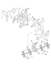 Handle Bar And Tines parts for Yard Machines Tiller 21B-120R000 from AppliancePartsPros.com