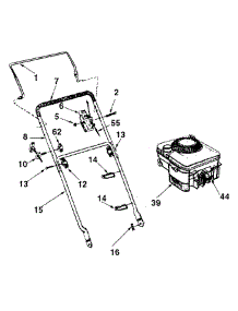 Handles parts for Yard-Man Push Walk-Behind Mower 11A-106C402 / 2000 from AppliancePartsPros.com