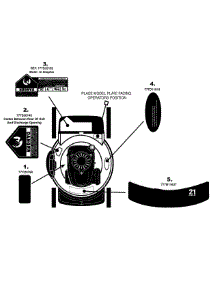 Label Map 549 parts for Yard-Man Push Walk-Behind Mower 11A-549Q755 / 2008 from AppliancePartsPros.com
