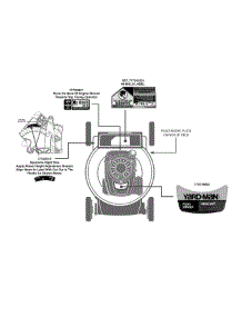 Label Map 11A-A19q701 parts for Yard-Man Push Walk-Behind Mower 11A-A19Q701 / 2013 from AppliancePartsPros.com
