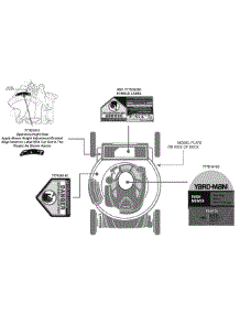 Label Map 11A-A24 parts for Yard-Man Push Walk-Behind Mower 11A-A24T055 / 2010 from AppliancePartsPros.com