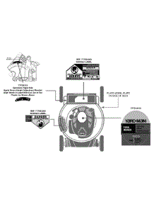Label Map 11A-A24t055 parts for Yard-Man Push Walk-Behind Mower 11A-A24T055 / 2011 from AppliancePartsPros.com