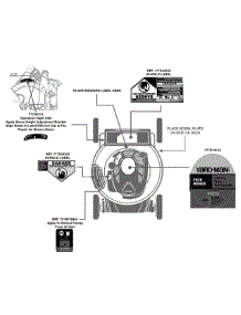Label Map 11A-A24z255 parts for Yard-Man Push Walk-Behind Mower 11A-A24Z255 / 2011 from AppliancePartsPros.com