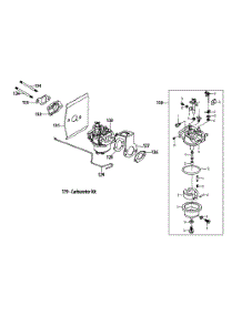 5X65ru Carburetor parts for Yard-Man Push Walk-Behind Mower 11A-B02J701 / 2013 from AppliancePartsPros.com