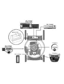 Label Map 11A-B02j701 parts for Yard-Man Push Walk-Behind Mower 11A-B02J701 / 2014 from AppliancePartsPros.com