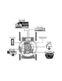 Label Map 11A-B22j701 parts for Yard-Man Push Walk-Behind Mower 11A-B22J701 / 2013 from AppliancePartsPros.com
