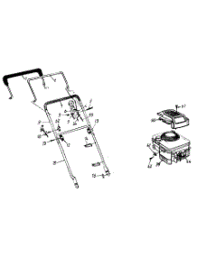 Handle & Engine parts for Yard-Man Push Walk-Behind Mower 11B-106C401 / 1998 from AppliancePartsPros.com