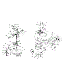 Transmission And Wheel Assembly parts for Yard-Man Self-Propelled Walk-Behind Mower 124-146D401 / 1994 from AppliancePartsPros.com
