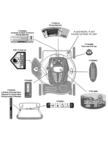 Label Map parts for Yard-Man Self-Propelled Walk-Behind Mower 12A-26M7001 / 2009 from AppliancePartsPros.com
