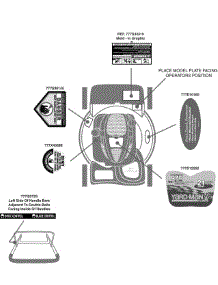 Label Map parts for Yard-Man Self-Propelled Walk-Behind Mower 12A-446M001 / 2009 from AppliancePartsPros.com