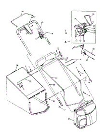 Handle Assembly parts for Yard-Man Self-Propelled Walk-Behind Mower 12A-979L401 / 1999 from AppliancePartsPros.com