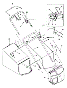 Handle & Bag Assembly parts for Yard-Man Self-Propelled Walk-Behind Mower 12A-979L401 / 2000 from AppliancePartsPros.com