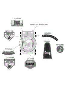Safety & Decorative Labels parts for Yard-Man Self-Propelled Walk-Behind Mower 12A-979L401 / 2003 from AppliancePartsPros.com