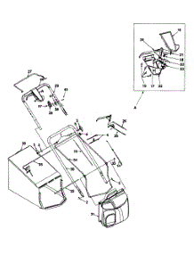 Handle & Bag Assembly parts for Yard-Man Self-Propelled Walk-Behind Mower 12A-998Q401 / 2000 from AppliancePartsPros.com