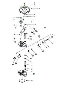 Transmission Assembly parts for Yard-Man Self-Propelled Walk-Behind Mower 12A-999L401 / 1999 from AppliancePartsPros.com