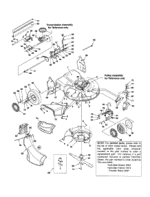 General Assembly parts for Yard-Man Self-Propelled Walk-Behind Mower 12A-999L401 / 2001 from AppliancePartsPros.com