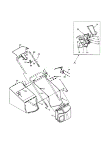 Handle & Bagger parts for Yard-Man Self-Propelled Walk-Behind Mower 12A-999L401 / 2001 from AppliancePartsPros.com