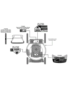 Label Map 12A-B29q701 parts for Yard-Man Self-Propelled Walk-Behind Mower 12A-B29Q701 / 2013 from AppliancePartsPros.com