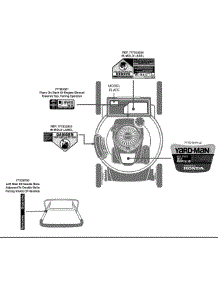 Label Map 12A-B2aq701 parts for Yard-Man Self-Propelled Walk-Behind Mower 12A-B2AQ701 / 2014 from AppliancePartsPros.com