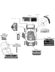 Label Map 12Ae18ja parts for Yard-Man Self-Propelled Walk-Behind Mower 12AE18JA002 / 2010 from AppliancePartsPros.com