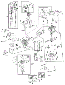 Engine Assembly 2P70m0a parts for Yard-Man Self-Propelled Walk-Behind Mower 12AE46JA001 / 2008 from AppliancePartsPros.com