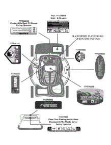 Label Map parts for Yard-Man Self-Propelled Walk-Behind Mower 12AE46JA001 / 2009 from AppliancePartsPros.com
