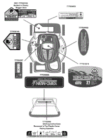 Label Map 12Ae46ja parts for Yard-Man Self-Propelled Walk-Behind Mower 12AE46JA001 / 2010 from AppliancePartsPros.com