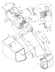 Handle And Grassbag Assembly parts for Yard-Man Self-Propelled Walk-Behind Mower 12AE979E401 / 1997 from AppliancePartsPros.com