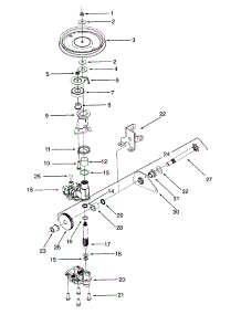 Housing, Idler Bracket, And Shaft  Assembly parts for Yard-Man Self-Propelled Walk-Behind Mower 12AE979E401 / 1997 from AppliancePartsPros.com