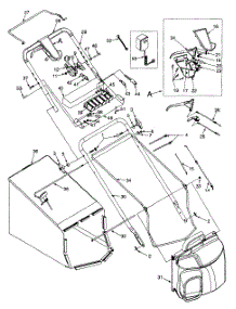 Handle Assembly (Model E979) parts for Yard-Man Self-Propelled Walk-Behind Mower 12AE979E401 / 1998 from AppliancePartsPros.com