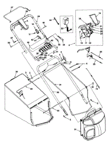 Handle & Bag Assembly parts for Yard-Man Self-Propelled Walk-Behind Mower 12AE999M401 / 2000 from AppliancePartsPros.com