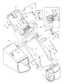 Handle, Bagger & Electric Start parts for Yard-Man Self-Propelled Walk-Behind Mower 12AE999M401 / 2002 from AppliancePartsPros.com