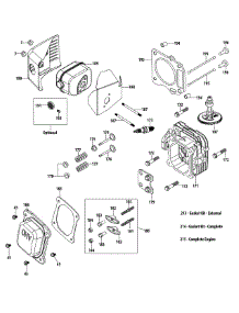 2P70m0d Cylinder Head parts for Yard-Man Self-Propelled Walk-Behind Mower 12AEB2JA001 / 2012 from AppliancePartsPros.com