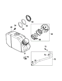 6X65ru Fuel Tank parts for Yard-Man Self-Propelled Walk-Behind Mower 12AGB2S6001 / 2014 from AppliancePartsPros.com