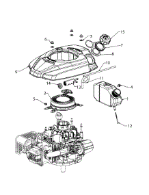 5P71mu Flywheel, Shroud & Tank parts for Yard-Man Self-Propelled Walk-Behind Mower 12AKD32N701 / 2014 from AppliancePartsPros.com